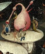 Hieronymus Bosch The Garden of Earthly Delights, right panel - Detail disk of tree man oil painting artist